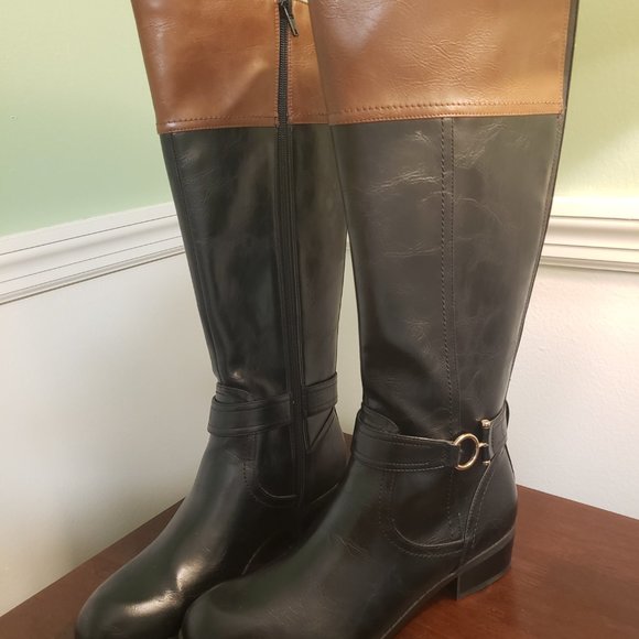 🐎Aubrey Lynn🐎 Tall Riding Boots Size 8 1/2 - Picture 3 of 6
